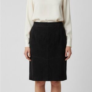 Vintage Audrey Jones Black Suede Pencil Skirt Size 3X